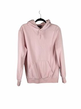 H&M Light Pink Relaxed Fit Pullover Hoodie Sweatshirt XS